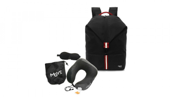 Moye Trailblazer 13.3'' Backpack Black O7 + Neck Pillow Grey LAPTOP  I DESKTOP RAČUNARI