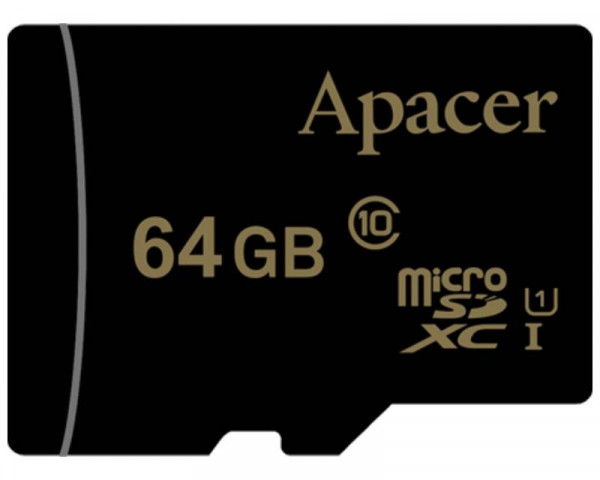 APACER Memorijska kartica MicroSDHC UHS-I U1 Class10 64GB AP64GMCSX10U1-RA IT KOMPONENTE I PERIFERIJA