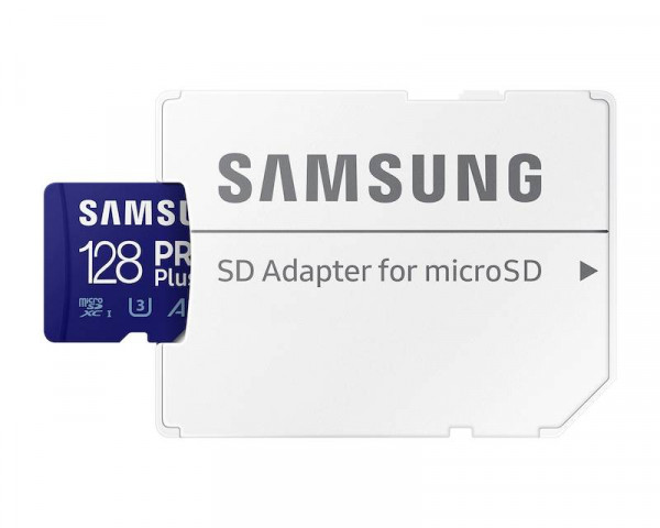 SAMSUNG Memorijska kartica PRO PLUS MicroSDXC 128GB U3 Blue + SDXC Adapter MB-MD128SA IT KOMPONENTE I PERIFERIJA