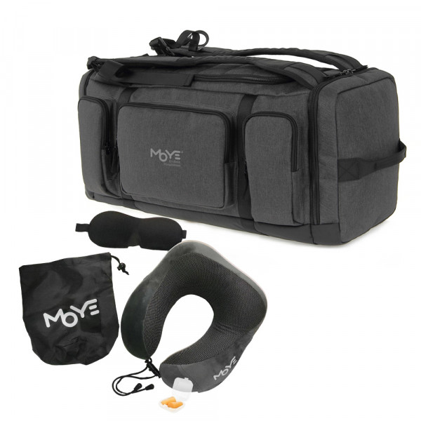 Moye Trailblazer Multi-Backpack Grey O5 + Neck Pillow Grey LAPTOP  I DESKTOP RAČUNARI