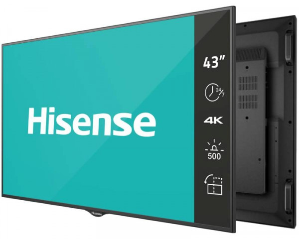 HISENSE 43'' 43BM66AE 4K UHD Digital Signage Display - 247 Operation DISPLAY, SIGNAGE I OPREMA