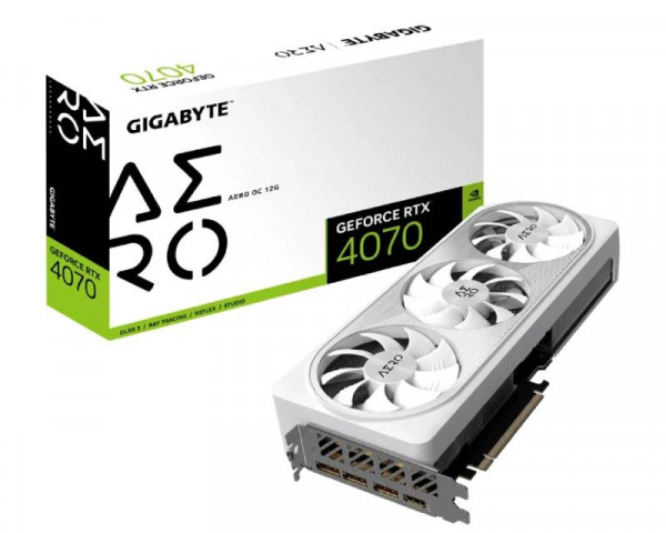 GIGABYTE nVidia GeForce RTX 4070 AERO 12GB GV-N4070AERO OC-12GD IT KOMPONENTE I PERIFERIJA