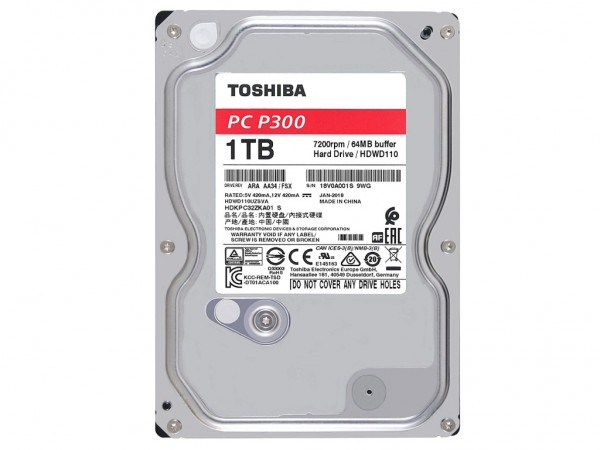 Toshiba HDD 1TB 3.5'' 7200 64MB SATA 3 interni HDWD110UZSVA' ( 'HDWD110UZSVA.E' )  IT KOMPONENTE I PERIFERIJA