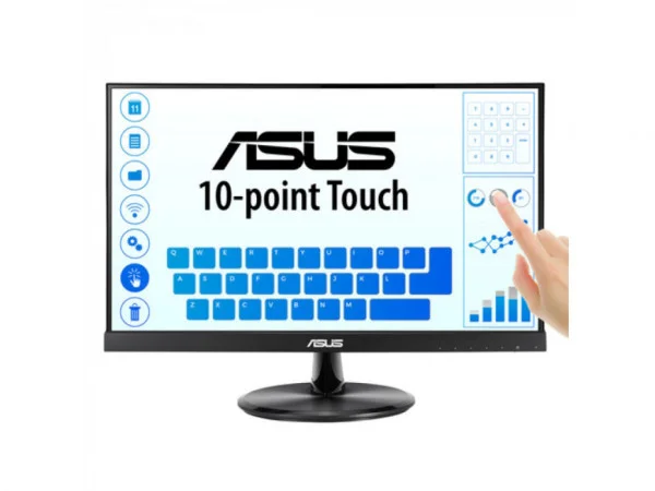 Asus Monitor VT229H 21.5 IPS, touch 1920x1080 60Hz 5ms GtG VGA, HDMI VESA zvučnici, crna (90LM0490-B02170) MONITORI