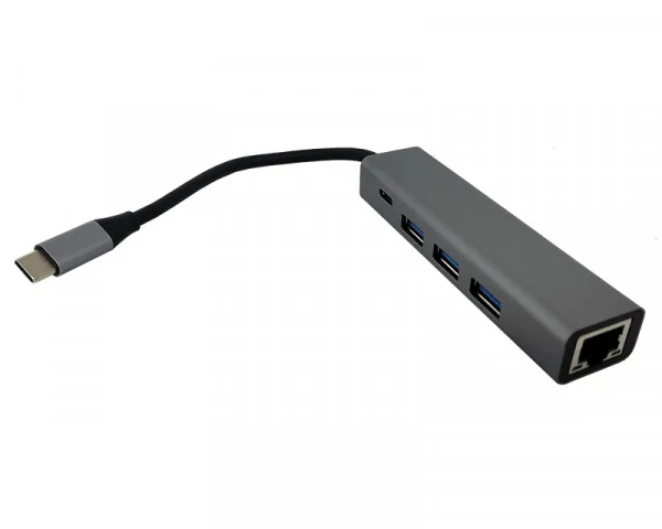 FAST ASIA Adapter-konvertor TIP C na 3xUSB 3.0+TIP C+RJ45 IT KOMPONENTE I PERIFERIJA
