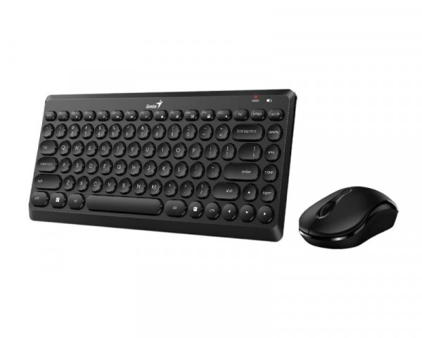 GENIUS LuxeMate Q8000 Wireless USB US crna tastatura + miš IT KOMPONENTE I PERIFERIJA