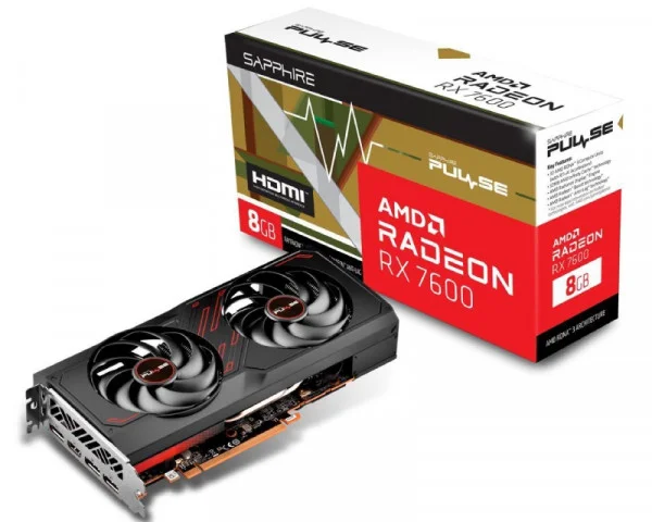 SAPPHIRE AMD Radeon RX 7600 XTX 8GB 128bit PULSE RX 7600 GAMING OC 8GB (11322-02-20G) IT KOMPONENTE I PERIFERIJA
