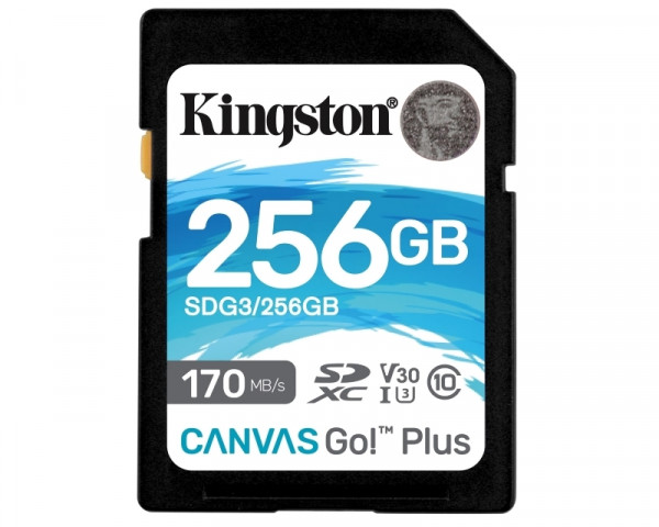KINGSTON U3 V30 SDXC 256GB Canvas Go Plus 170R C10 UHS-I SDG3256GB IT KOMPONENTE I PERIFERIJA
