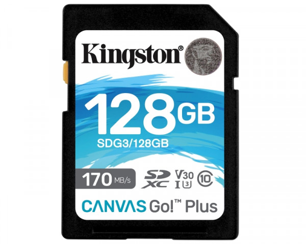 KINGSTON U3 V30 SDXC 128GB Canvas Go Plus 170R C10 UHS-I SDG3128GB IT KOMPONENTE I PERIFERIJA