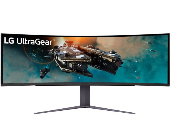 LG Monitor 49GR85DC-B 49'' VA, 21:9, zakrivljen 5120x1440 240Hz 1ms GtG HDMIx2, DP, USB3 Freesync, visina MONITORI