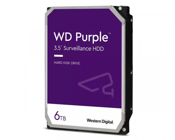 WD 6TB 3.5'' SATA III 64MB IntelliPower WD64PURZ Purple IT KOMPONENTE I PERIFERIJA