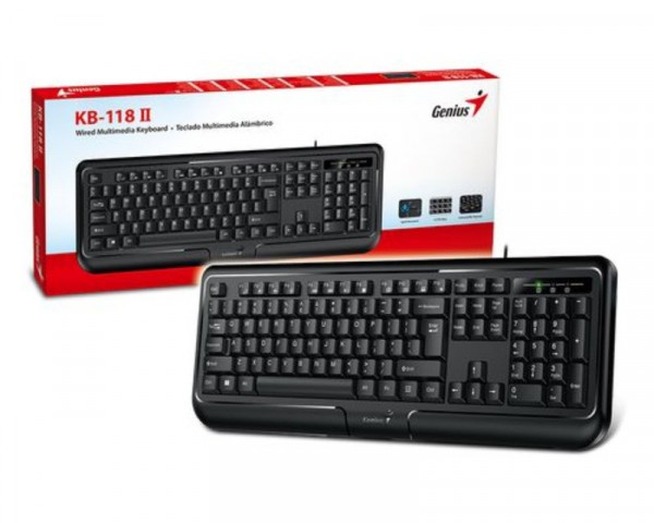 GENIUS KB-118 II USB US crna tastatura IT KOMPONENTE I PERIFERIJA