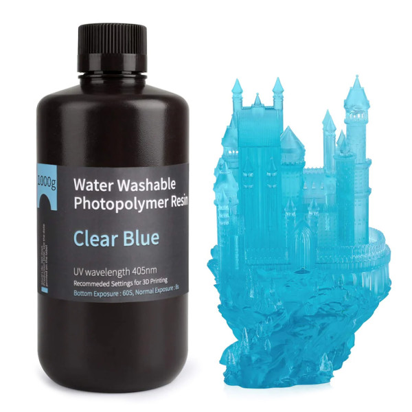 Water Washable Resin 1000g Clear Blue ŠTAMPAČI I SKENERI