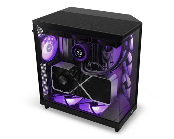 NZXT H6 Flow RGB kućište crno (CC-H61FB-R1) IT KOMPONENTE I PERIFERIJA