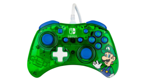 Nintendo Switch Wired Controller Rock Candy Mini Luigi GAMING 