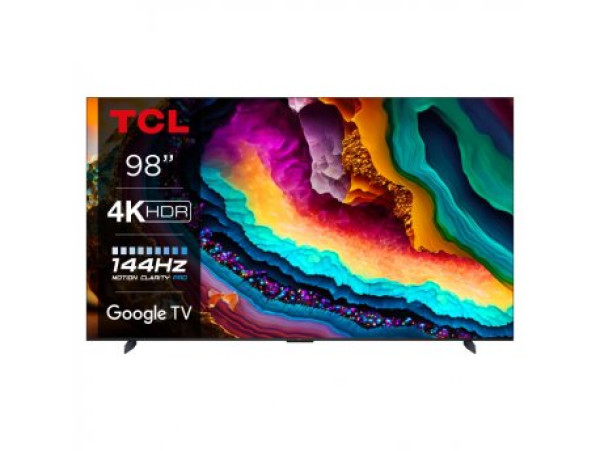 TCL Televizor 98P745 LED 98'' 4K HDR 144Hz Google TV crna TV, AUDIO,VIDEO