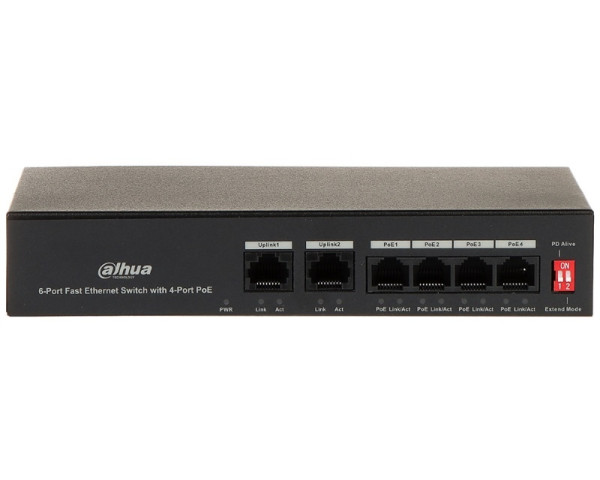 DAHUA PFS3006-4ET-36 6-Port Fast Ethernet Switch with 4-Port PoE  IT KOMPONENTE I PERIFERIJA