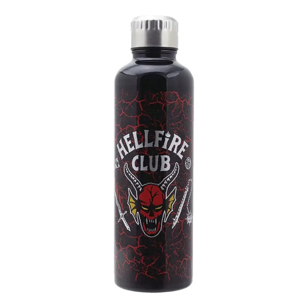 Stranger Things - Hellfire Club Metal Water Bottle GAMING 