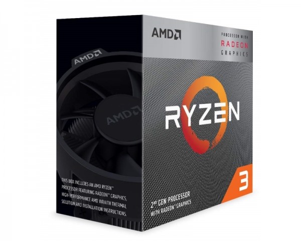 AMD PROCESOR Ryzen 3 3200G 4 cores 4.0GHz Box IT KOMPONENTE I PERIFERIJA