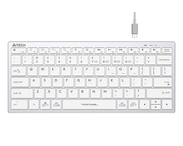 A4 TECH FBX51C FSTYLER Bluetooth & 2.4G Scissor Switch Compact USB tastatura US bela  IT KOMPONENTE I PERIFERIJA