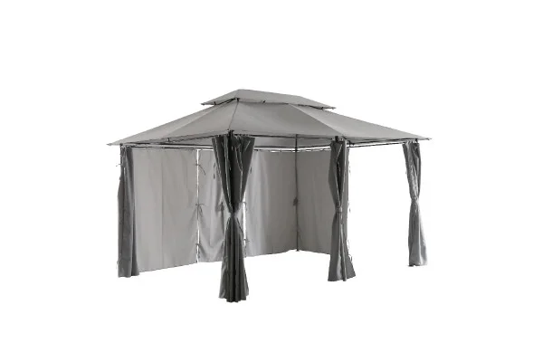 Metalna gazebo tenda Belize -  siva BAŠTA, BAZENI I ALATI