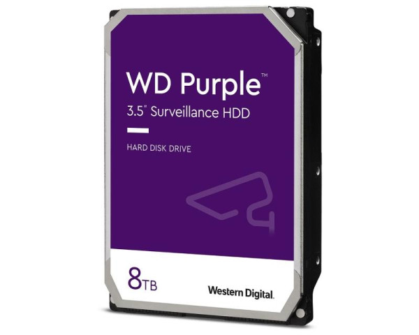 WD 8TB 3.5 inča SATA III 256MB IntelliPower WD85PURZ Purple hard disk IT KOMPONENTE I PERIFERIJA