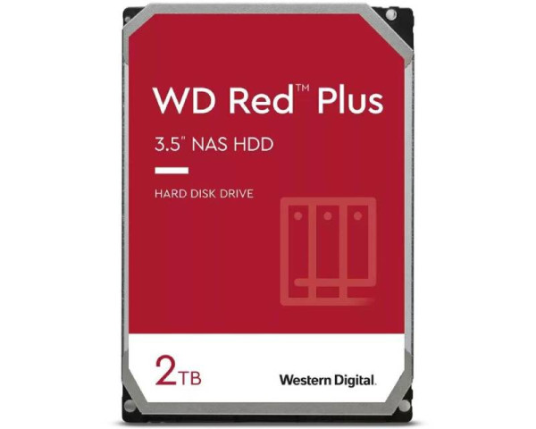 WD 2TB 3.5 inča SATA III 64MB WD20EFPX Red Plus hard disk hard disk IT KOMPONENTE I PERIFERIJA