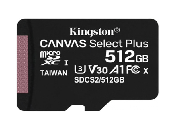 Memorije kartice KINGSTON SDCS2512GBmicroSD512GB100MBs-85MBs+adapter' ( 'SDCS2512GB' )  IT KOMPONENTE I PERIFERIJA