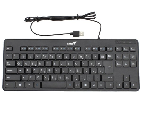 GENIUS LuxeMate 110 USB US slim crna tastatura  IT KOMPONENTE I PERIFERIJA