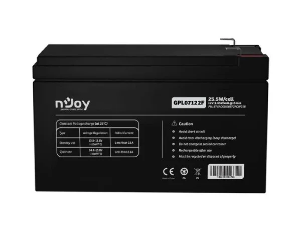 NJOY GPL07122F baterija za UPS 12V 7Ah (BTVACGUOBTF2FCW01B)  IT KOMPONENTE I PERIFERIJA