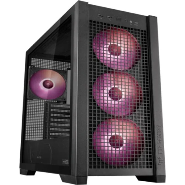 Asus Kućište TUF GAMING GT302 Tempered Glass ARGB Mid Tower Micro ATX Mini ITX bez napajanja crna (T G GT302 TG ARGB)  IT KOMPONENTE I PERIFERIJA