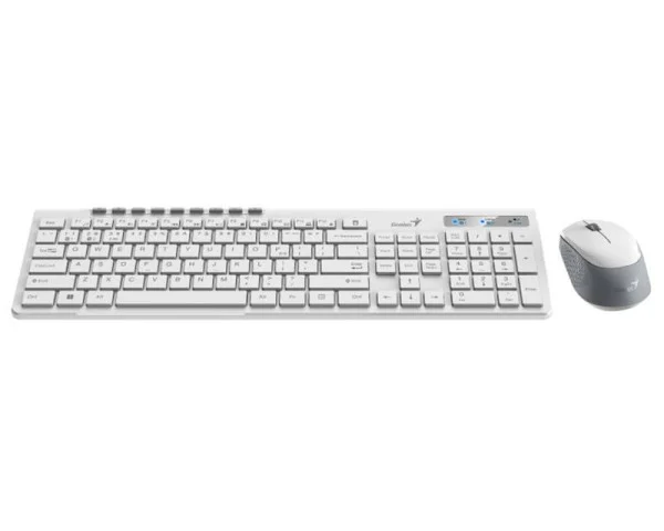 GENIUS SlimStar 8230 Wireless USB YU bela tastatura+ miš  IT KOMPONENTE I PERIFERIJA