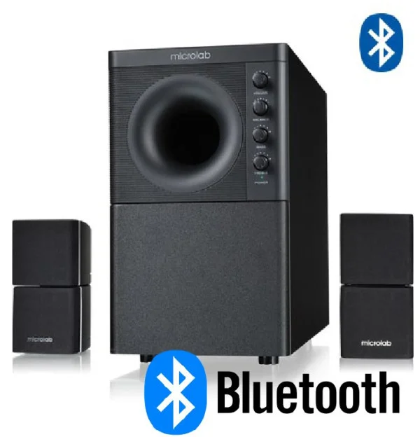 Microlab X3 BT Aktivni drveni zvucnici 2.1 sistem 98W RMS, 3,5mm, Bluetooth TV, AUDIO,VIDEO