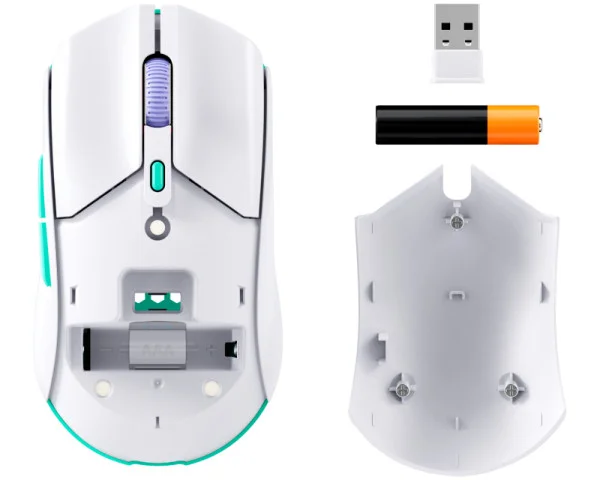 HYPERX Pulsefire Haste 2 Core Wireless Gaming miš beli  IT KOMPONENTE I PERIFERIJA