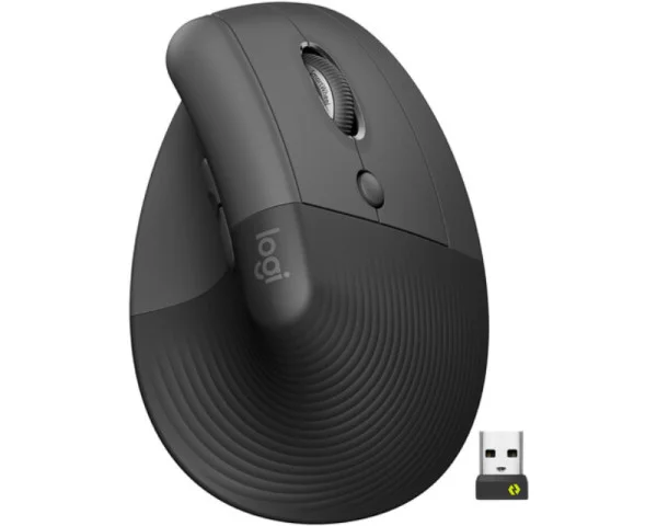 LOGITECH Lift Vertical Ergonomic Wireless crni miš OEM  IT KOMPONENTE I PERIFERIJA