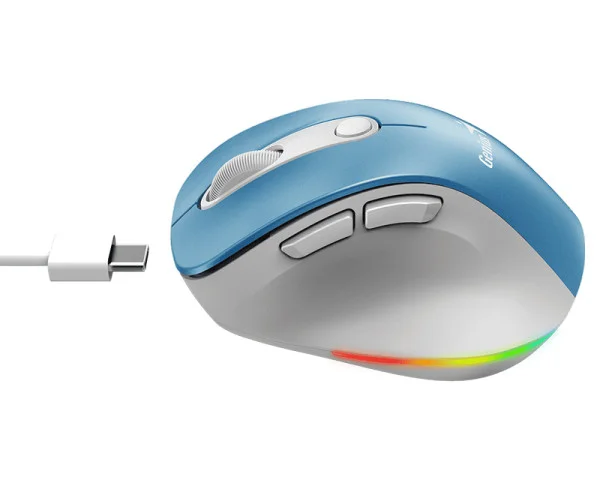 GENIUS Ergo 9000S Pro Light Blue USB Bežični plavi miš  IT KOMPONENTE I PERIFERIJA