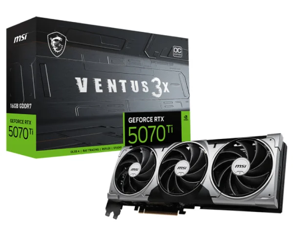 MSI nvidia GeForce RTX 5070 Ti 16G VENTUS 3X OC grafička karta IT KOMPONENTE I PERIFERIJA