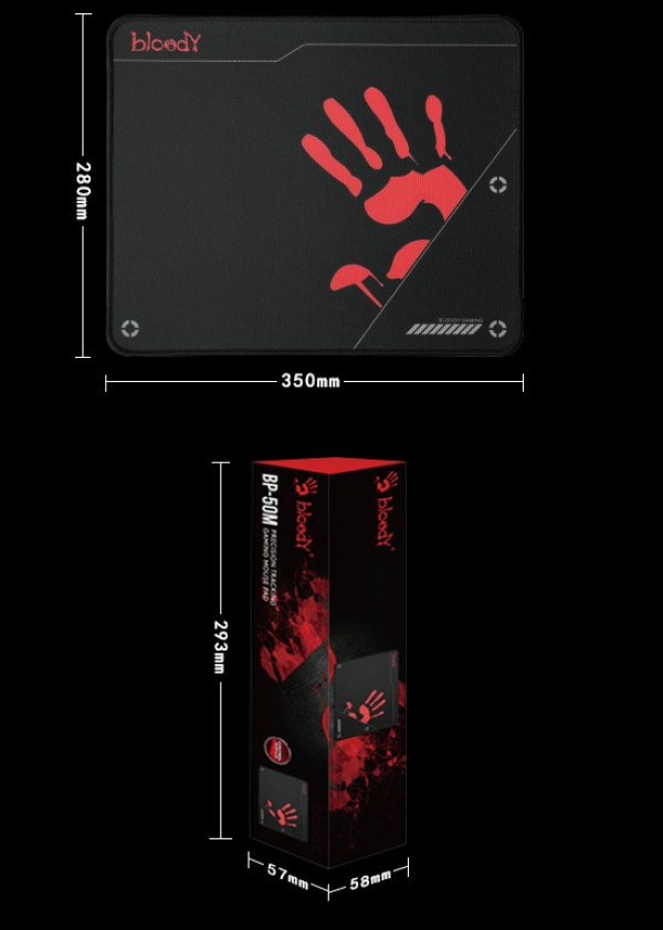 A4-BP-50M A4Tech Bloody, Gejmerska podloga za misa, 350x280mm, 3mm IT KOMPONENTE I PERIFERIJA