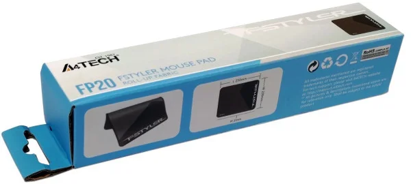 A4-FP20 GREY A4Tech, Gejmerska podloga za misa od prirodne gume, 200x250mm, 2mm IT KOMPONENTE I PERIFERIJA