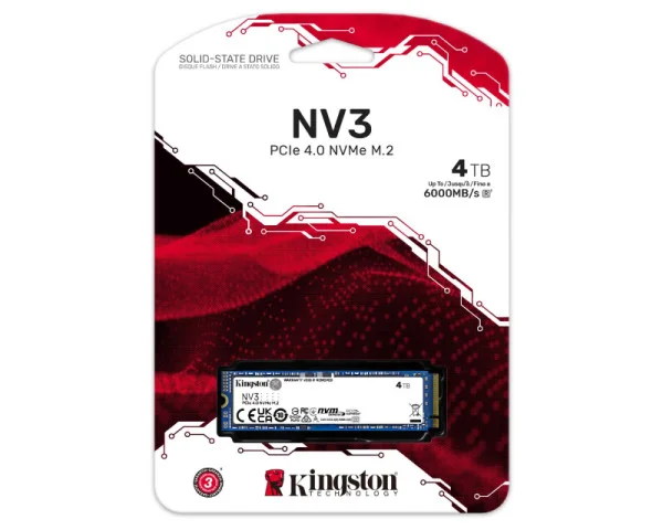 KINGSTON 4TB M.2 NVMe SNV3S4000G series NV3 SSD  IT KOMPONENTE I PERIFERIJA