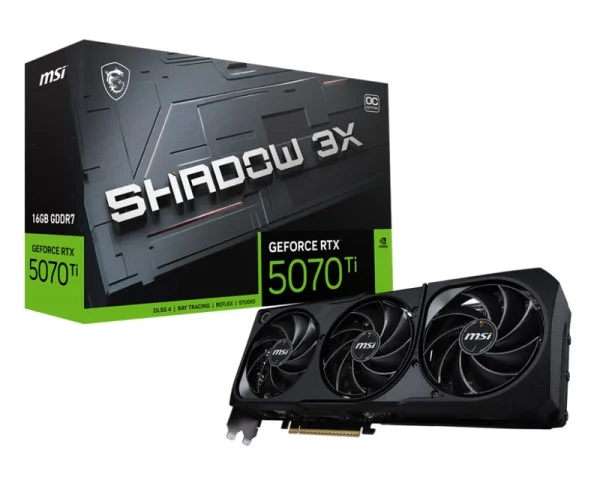 MSI nvidia RTX 5070 Ti 16G 256bit GeForce RTX 5070 Ti 16G SHADOW 3X OC grafička karta IT KOMPONENTE I PERIFERIJA