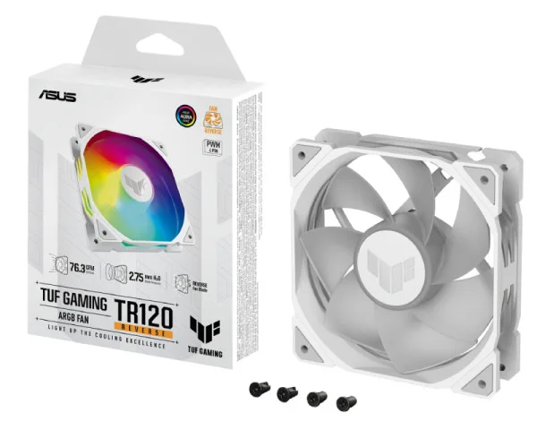 ASUS TUF GAMING TR120 ARGB REVERSE WHITE ventilator  IT KOMPONENTE I PERIFERIJA