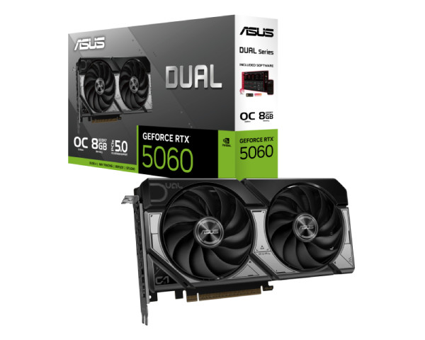 ASUS nVidia GeForce RTX 5060 8GB 128bit DUAL-RTX5060-O8G grafička karta IT KOMPONENTE I PERIFERIJA