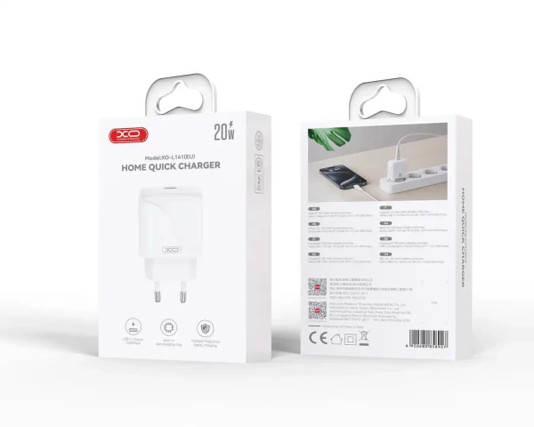 XO Kućni punjač L141 Beli USB-C 20W MOBILNI TELEFONI I TABLETI