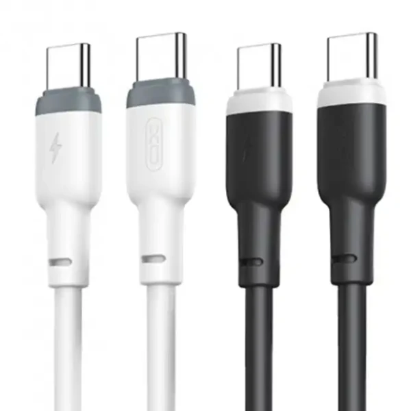 XO Silikonski data kabl NB208B Type-C na Type-C 60W crni MOBILNI TELEFONI I TABLETI