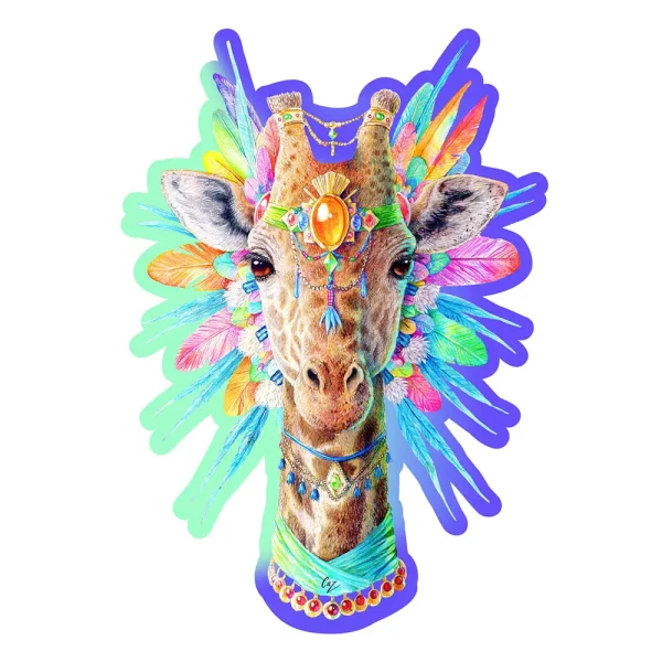 Natty Giraffe Wooden Puzzle M (150 Pieces) Logik grupe