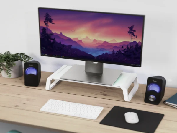 Trust Postolje za monitore MONTA GLASS bela (25351)  IT KOMPONENTE I PERIFERIJA