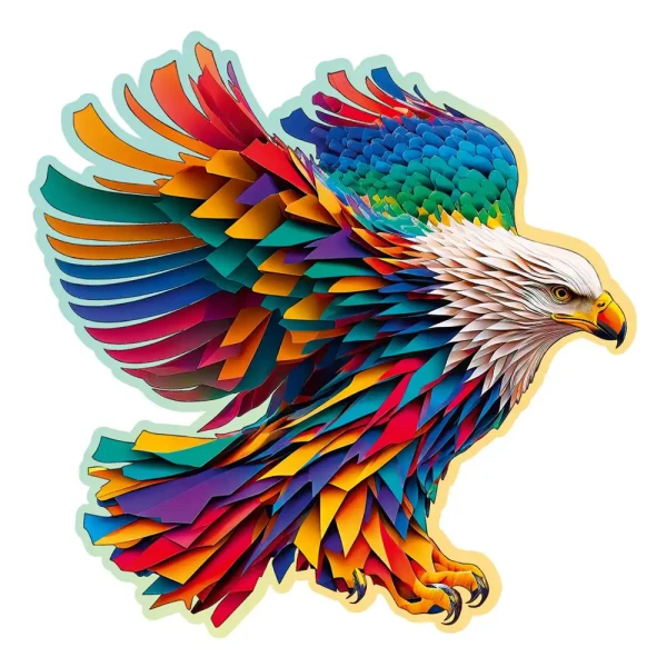 Bright Eagle Wooden Puzzle L (250 Pieces) Logik grupe
