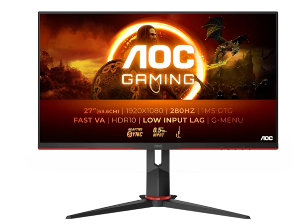 AOC Monitor 27G2ZN3BK 27'' VA 1920x1080 280Hz 0,5ms MONITORI