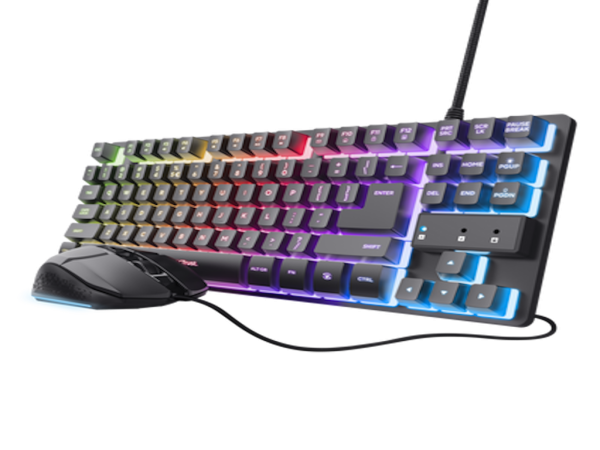 Trust Tastatura+miš GXT 798 2-in-1 Gaming set TKLUS crna (25586) IT KOMPONENTE I PERIFERIJA